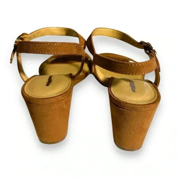 JCrew women’s cedar wood color suede wedge sandals size 8 - Picture 5 of 5